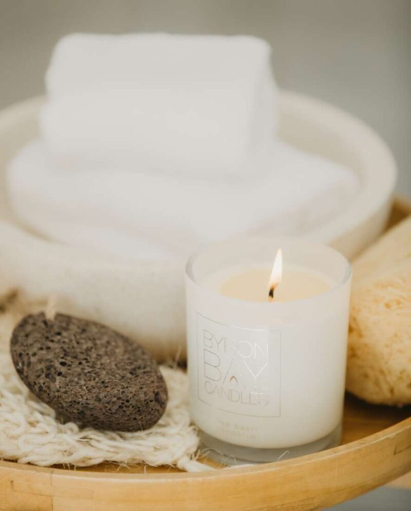 Enrich (pure essential oils infusion of lavender, patchouli and grapefruit) Large 50 Hour Pure Soy Candle