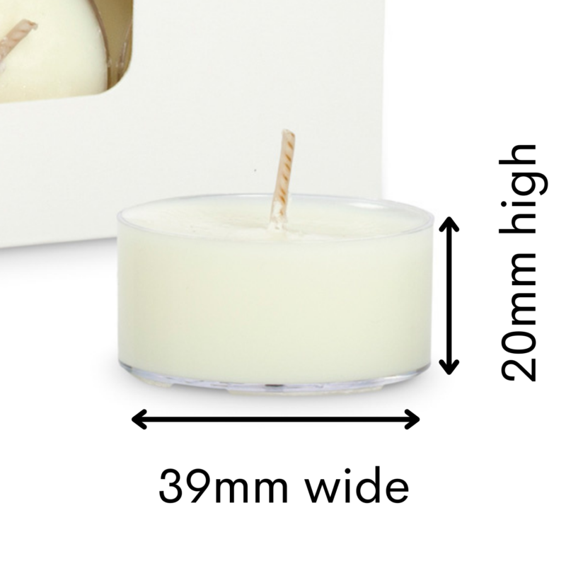 Qty 100 Unscented Pure Soy Wax Tea Light Candles | Coupons Excluded | FREE delivery